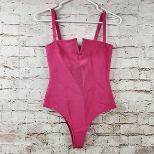 NBD x Naven Hot Pink Bodysuit Small NWT